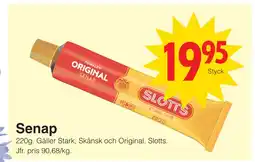 Matöppet Senap erbjuda