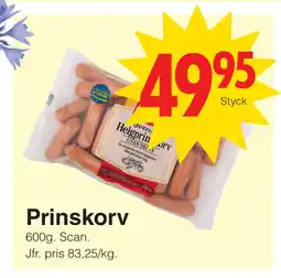 Matöppet Prinskorv erbjuda