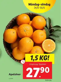 Lidl Apelsiner erbjuda