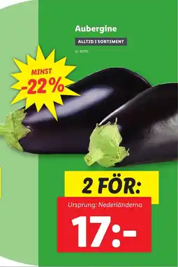 Lidl Aubergine erbjuda