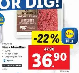 Lidl Färsk blandfärs erbjuda