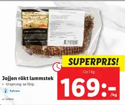 Jojjen rökt lammstek