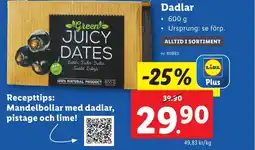 Lidl Dadlar erbjuda