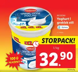 Lidl Yoghurt i grekisk stil erbjuda
