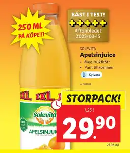 Lidl Apelsinjuice erbjuda