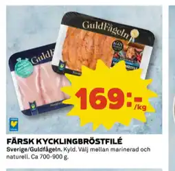 Coop Guldfågeln kycklingbröstfilé erbjuda
