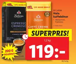 Hela kaffebönor