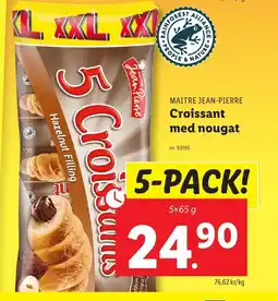 Lidl Croissant med nougat erbjuda