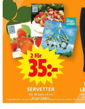 ICA Maxi Ica servetter erbjuda