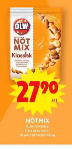 ICA Maxi Olw nötmix erbjuda
