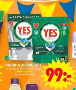 ICA Maxi Yes diskmaskintabs erbjuda