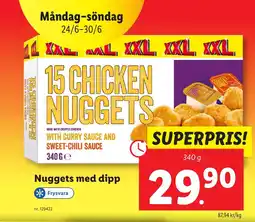 Lidl Nuggets med dipp erbjuda