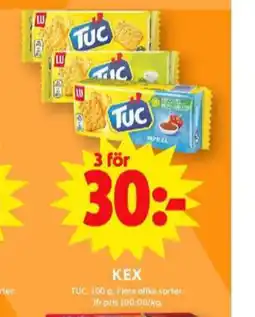 ICA Maxi Tuc smörgåskex erbjuda