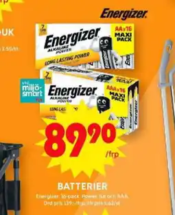 ICA Maxi Energizer batterier erbjuda