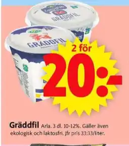 ICA Supermarket Arla gräddfil erbjuda