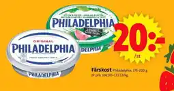 ICA Supermarket Philadelphia färskost erbjuda