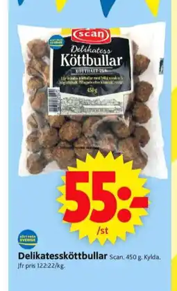 ICA Supermarket Scan köttbullar erbjuda