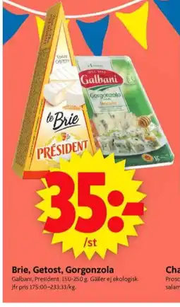 ICA Supermarket President brie erbjuda