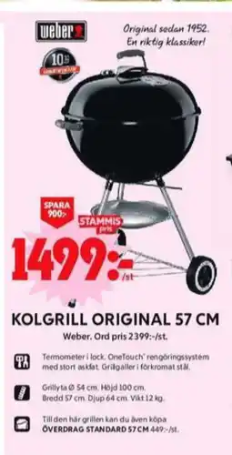 ICA Maxi Weber klotgrill erbjuda
