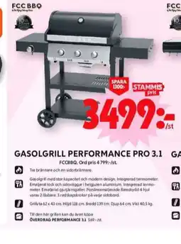 ICA Maxi Fcc bbq gasolgrill erbjuda