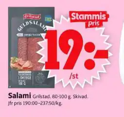 ICA Supermarket Grilstad salami erbjuda