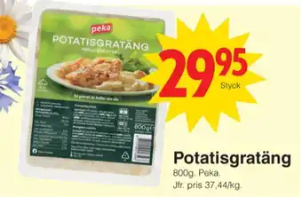 Matöppet Peka potatisgratäng erbjuda