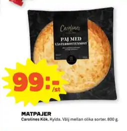Carolines kök matpajer
