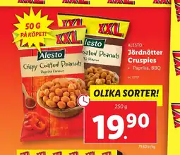 Lidl Jördnötter Cruspies erbjuda
