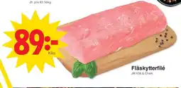 Matöppet Jm chark fläskytterfilé erbjuda