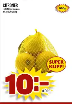 Nya Pulsen CITRONER erbjuda