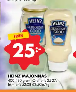 ÖoB HEINZ MAJONNÄS erbjuda
