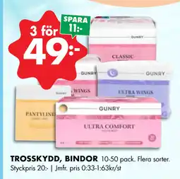 ÖoB TROSSKYDD, BINDOR erbjuda