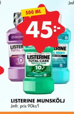 ÖoB LISTERINE MUNSKÖLJ erbjuda