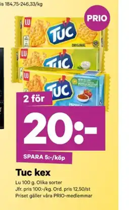 City Gross Tuc smörgåskex erbjuda