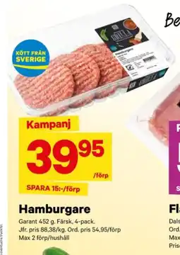 City Gross Garant hamburgare erbjuda