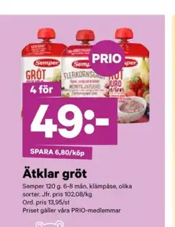 City Gross Semper gröt erbjuda