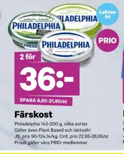 City Gross Philadelphia färskost erbjuda