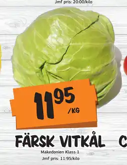 Bazaar Food market FÄRSK VITKÅL erbjuda