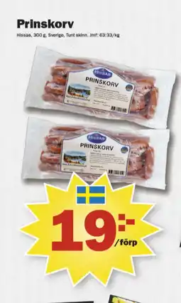 Hissas prinskorv