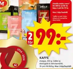 ICA Kvantum KAFFE erbjuda