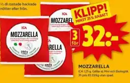 ICA Kvantum MOZZARELLA erbjuda