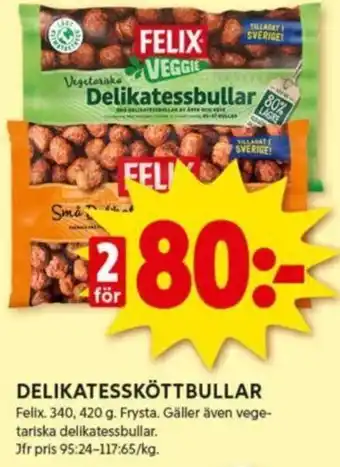 ICA Kvantum DELIKATESSKÖTTBULLAR erbjuda