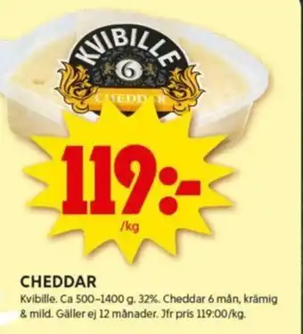 ICA Kvantum CHEDDAR erbjuda