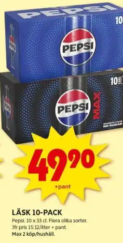 ICA Kvantum LÄSK 10-PACK erbjuda
