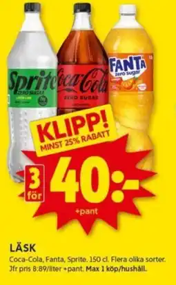 ICA Kvantum LÄSK erbjuda