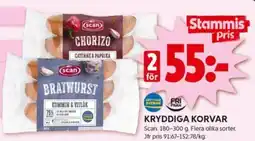 ICA Kvantum KRYDDIGA KORVAR erbjuda