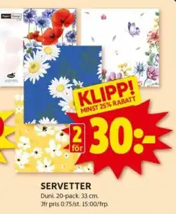 ICA Kvantum SERVETTER erbjuda