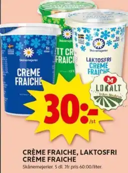 ICA Kvantum CRÈME FRAICHE, LAKTOSFRI CRÈME FRAICHE erbjuda