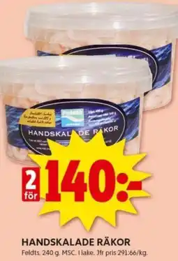 ICA Kvantum HANDSKALADE RÄKOR erbjuda