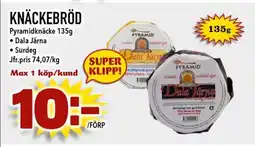 Nya Pulsen KNÄCKEBRÖD erbjuda